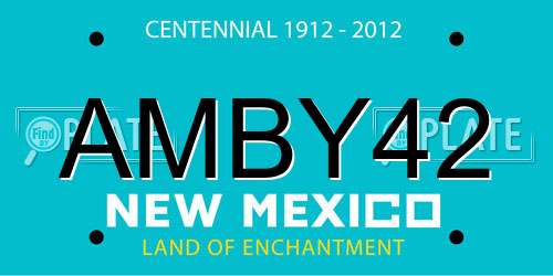 AMBY42 New Mexico License Plate