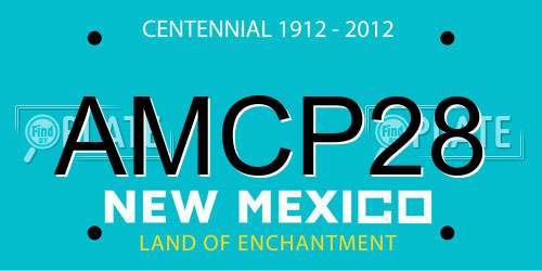 AMCP28 New Mexico License Plate