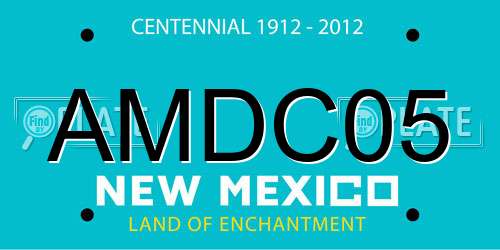 AMDC05 New Mexico License Plate