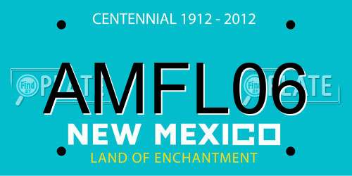 AMFL06 New Mexico License Plate