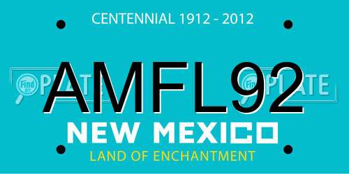 AMFL92 New Mexico License Plate