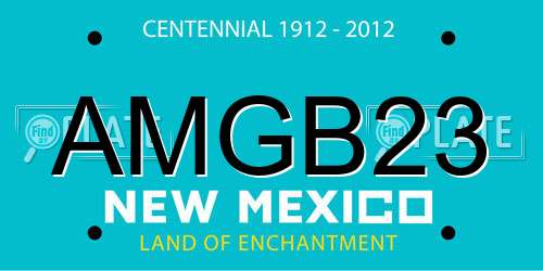 AMGB23 New Mexico License Plate