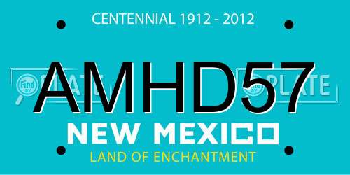 AMHD57 New Mexico License Plate