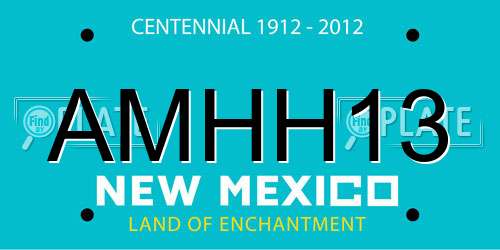 AMHH13 New Mexico License Plate