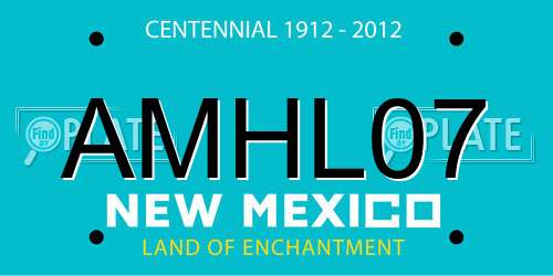 AMHL07 New Mexico License Plate