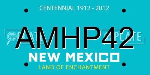 AMHP42 New Mexico License Plate
