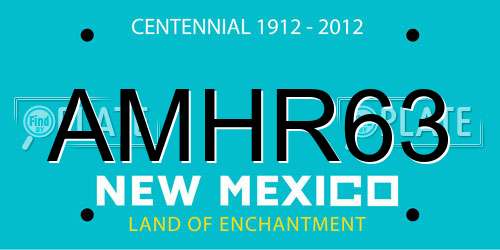 AMHR63 New Mexico License Plate