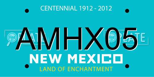 AMHX05 New Mexico License Plate