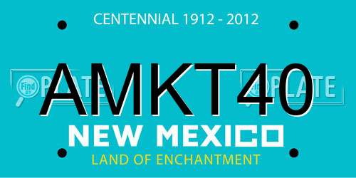 AMKT40 New Mexico License Plate