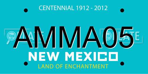 AMMA05 New Mexico License Plate