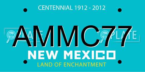 AMMC77 New Mexico License Plate