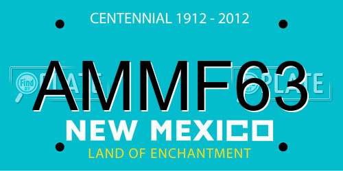 AMMF63 New Mexico License Plate