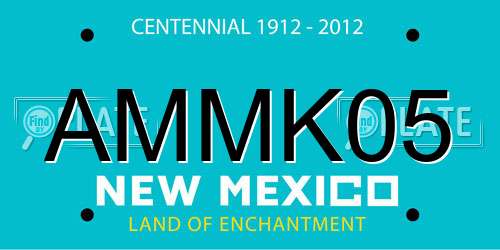 AMMK05 New Mexico License Plate