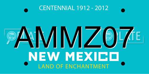 AMMZ07 New Mexico License Plate