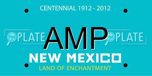 AMP New Mexico License Plate