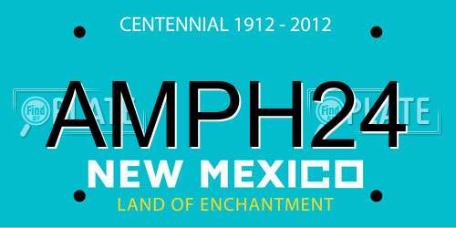 AMPH24 New Mexico License Plate