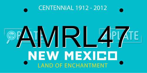 AMRL47 New Mexico License Plate