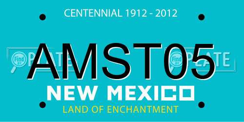 AMST05 New Mexico License Plate
