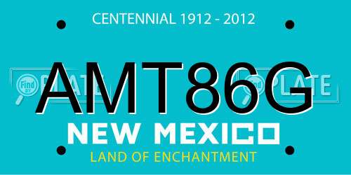 AMT86G New Mexico License Plate