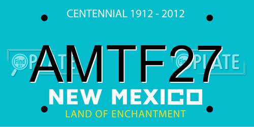 AMTF27 New Mexico License Plate