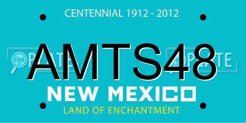 AMTS48 New Mexico License Plate