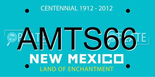 AMTS66 New Mexico License Plate