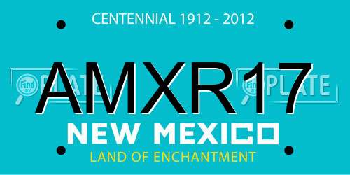 AMXR17 New Mexico License Plate