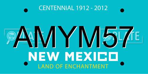 AMYM57 New Mexico License Plate
