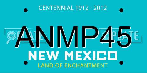 ANMP45 New Mexico License Plate