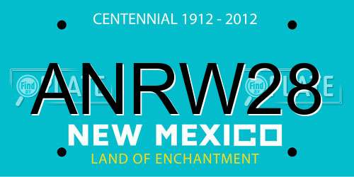 ANRW28 New Mexico License Plate