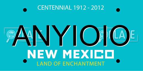 ANYIOIO New Mexico License Plate