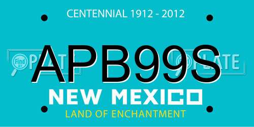 APB99S New Mexico License Plate