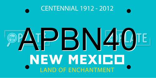 APBN40 New Mexico License Plate