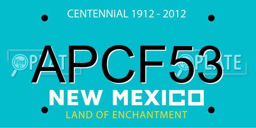 APCF53 New Mexico License Plate