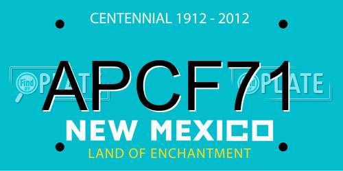 APCF71 New Mexico License Plate