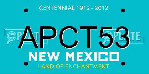 APCT53 New Mexico License Plate