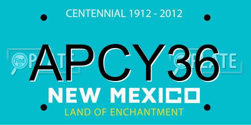 APCY36 New Mexico License Plate