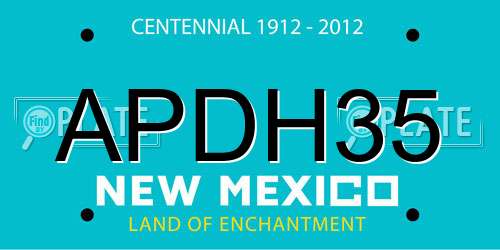 APDH35 New Mexico License Plate