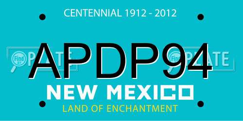 APDP94 New Mexico License Plate
