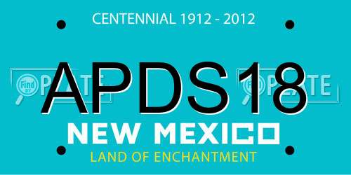 APDS18 New Mexico License Plate