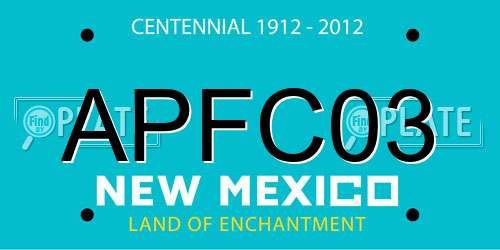 APFC03 New Mexico License Plate