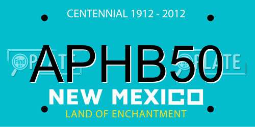 APHB50 New Mexico License Plate
