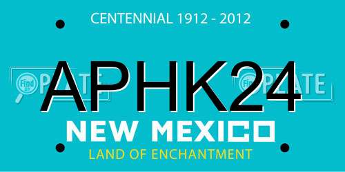 APHK24 New Mexico License Plate