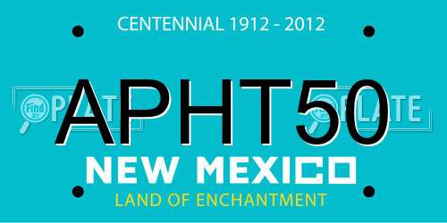 APHT50 New Mexico License Plate