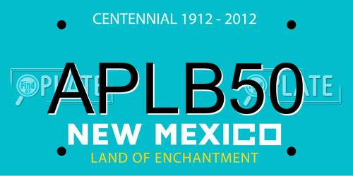 APLB50 New Mexico License Plate