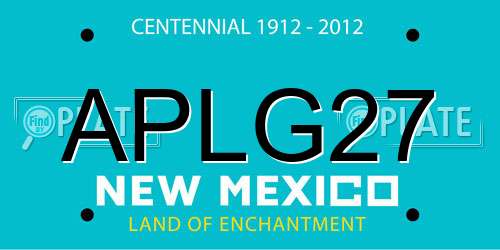APLG27 New Mexico License Plate