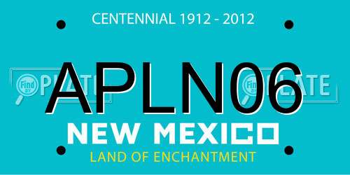 APLN06 New Mexico License Plate
