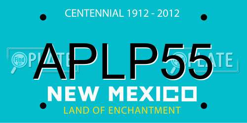 APLP55 New Mexico License Plate