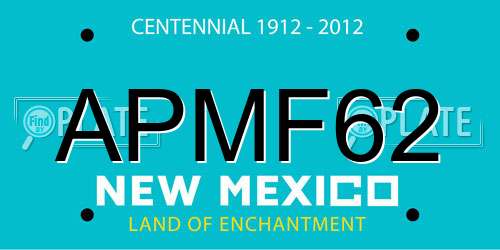 APMF62 New Mexico License Plate