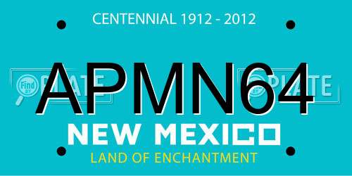 APMN64 New Mexico License Plate